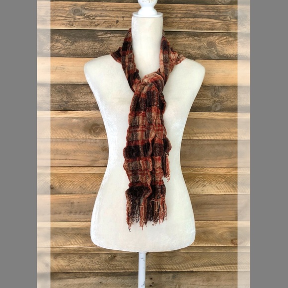 Collection18 ruched chenille feel scarf - Picture 2 of 4